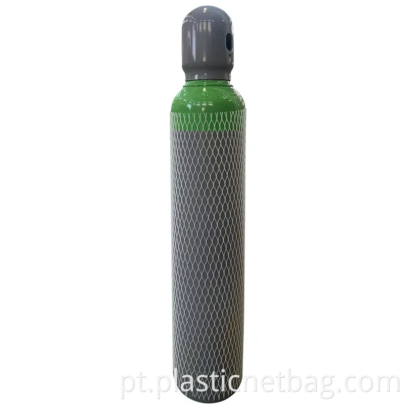 White Blue Black Steel Cylinder Protective Mesh Sleeve